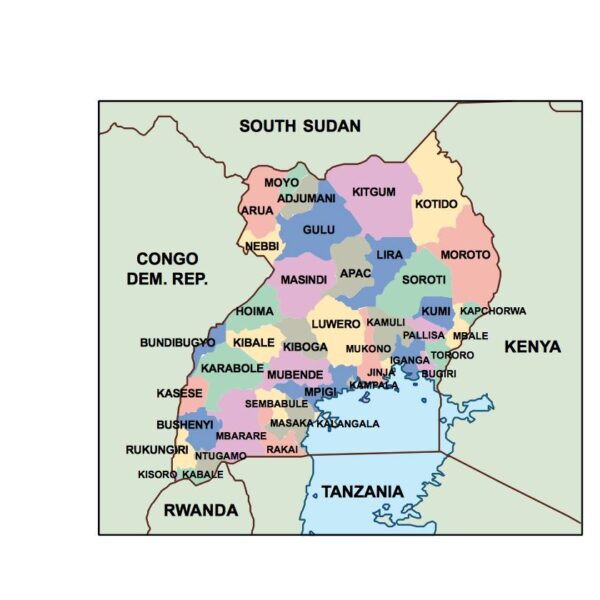 uganda powerpoint mapa presentaciones
