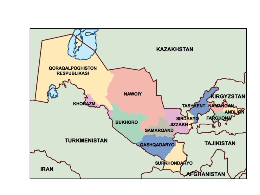 uzbekistan powerpoint mapa presentaciones