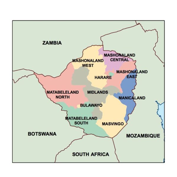zimbabwe powerpoint mapa presentaciones