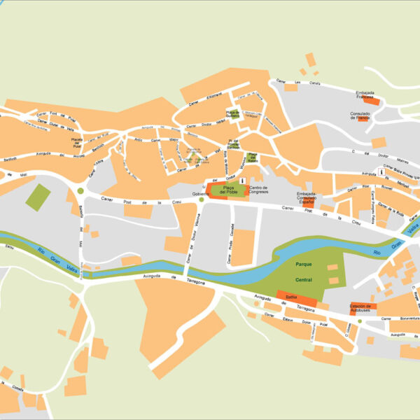 Andorra Illustrator Map