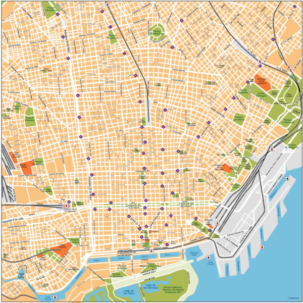Buenos Aires Illustrator Mapa vectorial