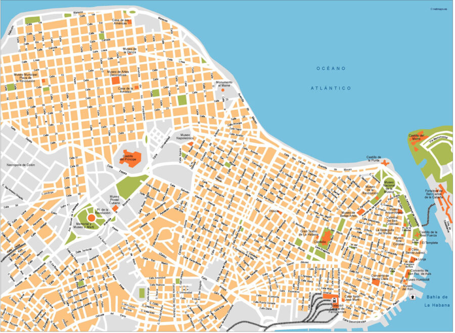 La Habana Illustrator Mapa vectorial