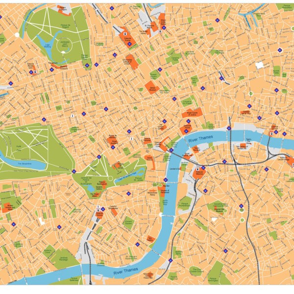 London Illustrator Mapa vectorial