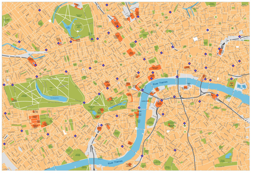 London Illustrator Mapa vectorial