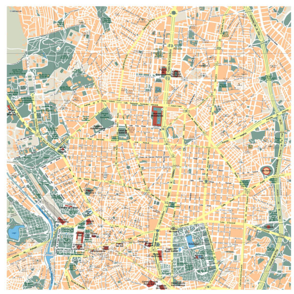 Madrid Illustrator mapa vectorial | Mapas vectoriales de España y del mundo