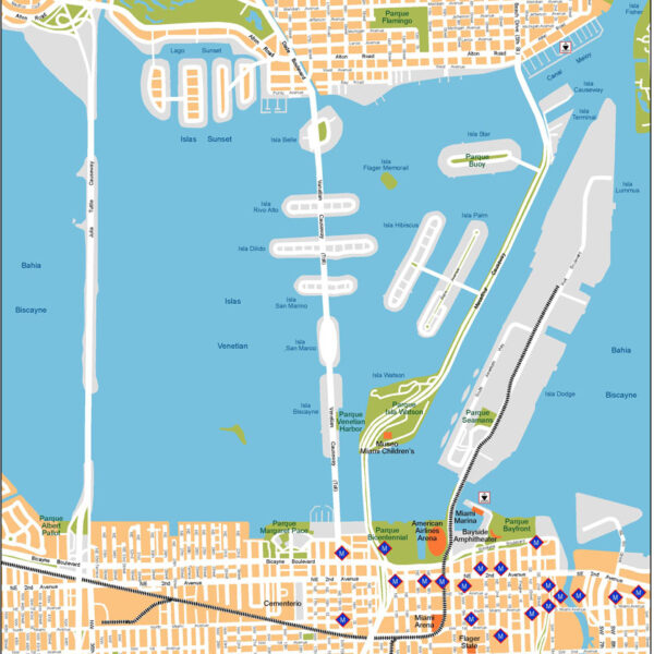 Miami Illustrator Mapa vectorial