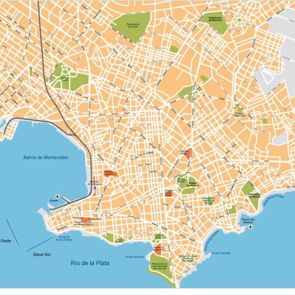Montevideo Illustrator Mapa vectorial