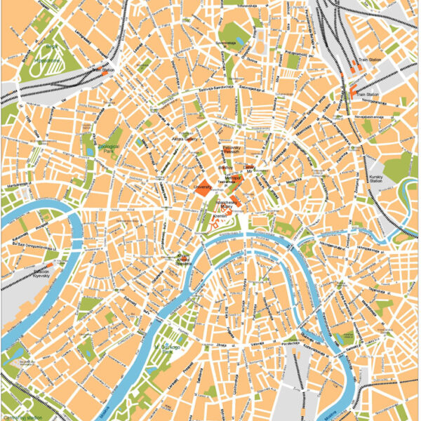 Moscow Illustrator Mapa vectorial