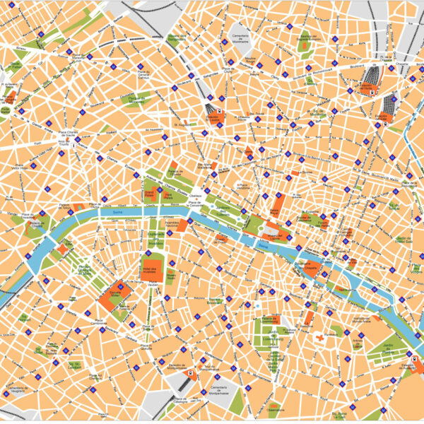 Paris Illustrator Mapa vectorial