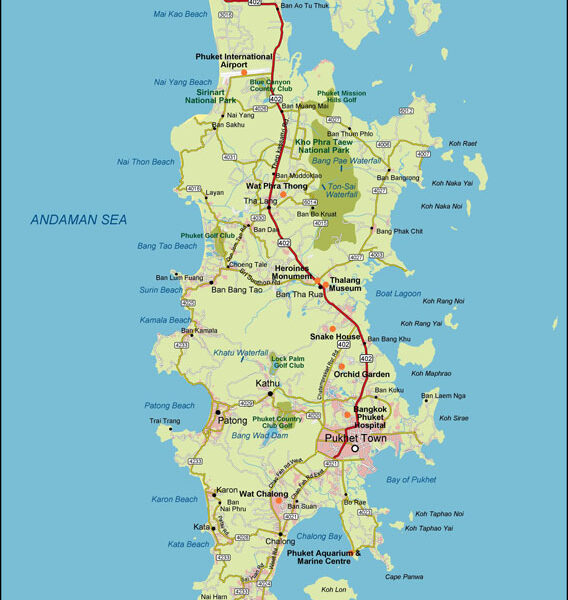 Phuket Illustrator Mapa vectorial