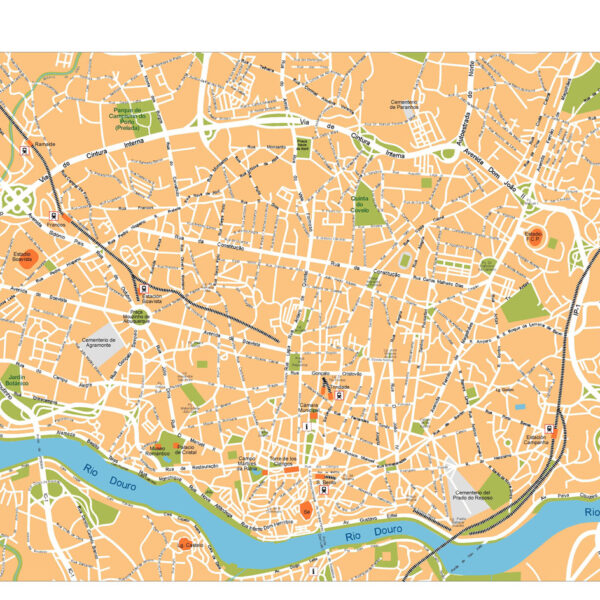Porto Illustrator Mapa vectorial