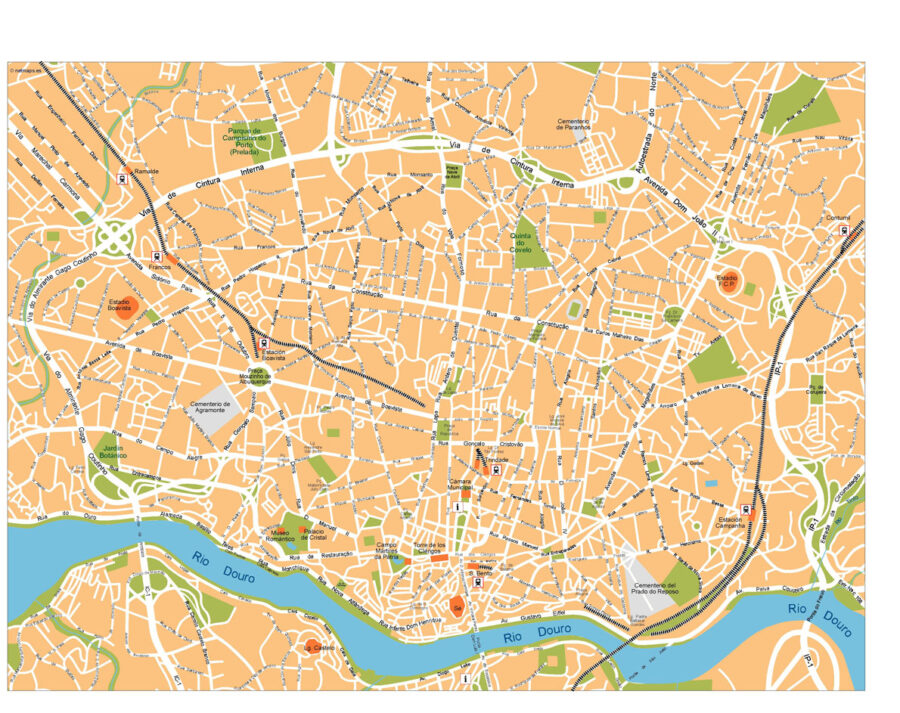 Porto Illustrator Mapa vectorial