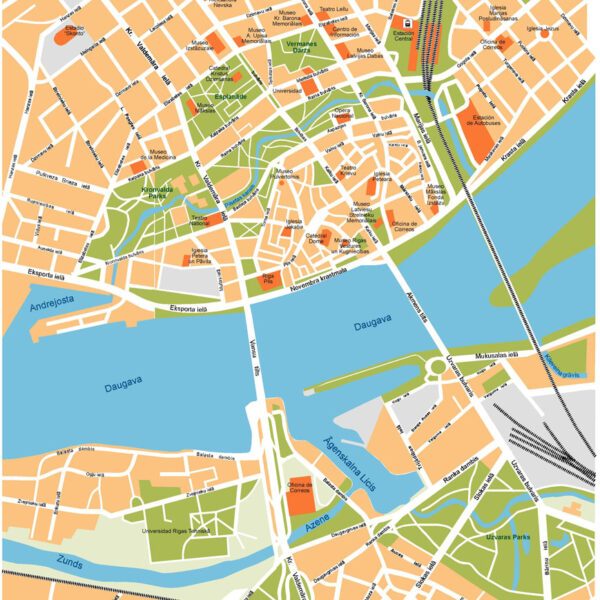 Riga Illustrator Mapa vectorial