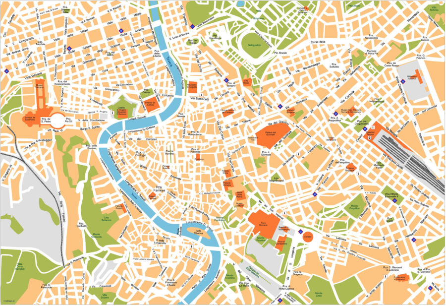 Roma Illustrator Mapa vectorial