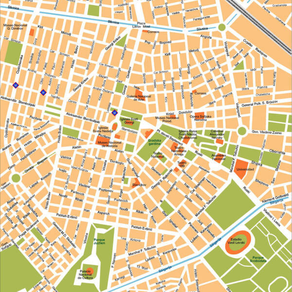 Sofia Illustrator Mapa vectorial