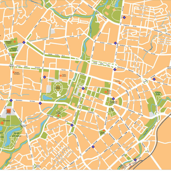 Tashkent Illustrator Mapa vectorial