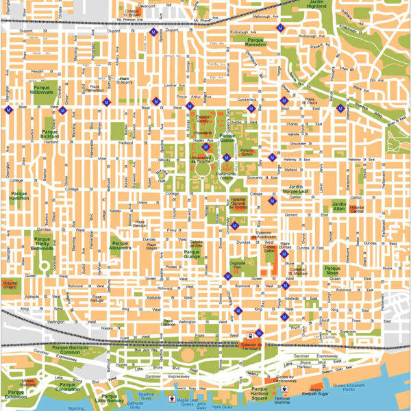 Toronto Illustrator Mapa vectorial