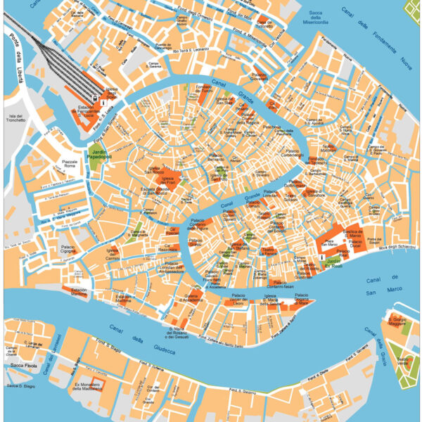 Venice Illustrator Mapa vectorial
