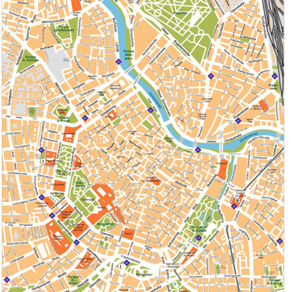 Vienna Illustrator Mapa vectorial