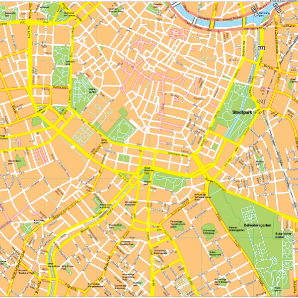 Wien Vector EPS Mapa vectorial