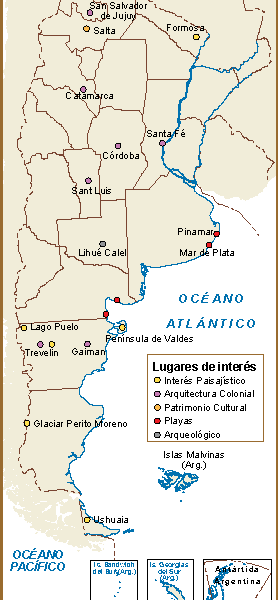 Argentina mapa interes cultural