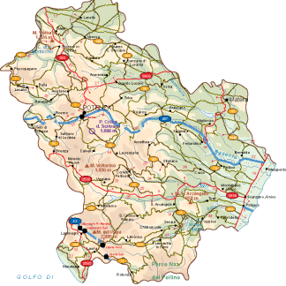 Basilicata Vector Map