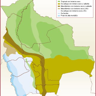 Bolivia mapa clima