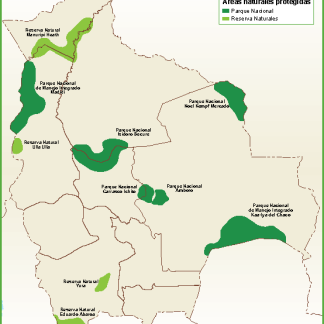 Bolivia mapa parques