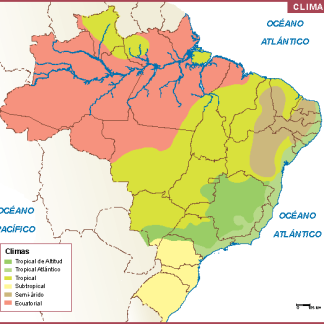Brasil mapa clima