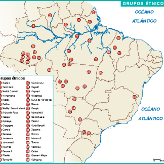 Brasil mapa etnicos