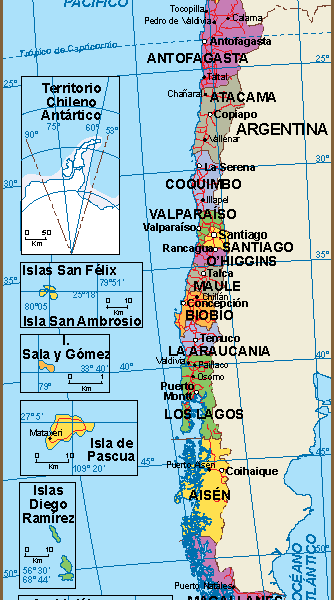 Chile mapa