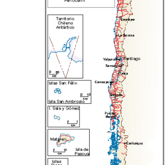 Chile mapa comunicaciones