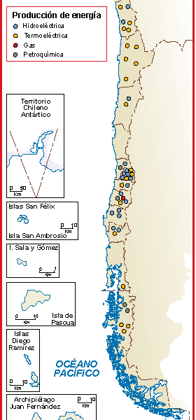 Chile mapa energia