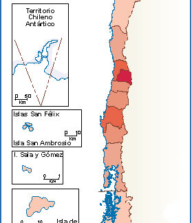 Chile mapa poblacion