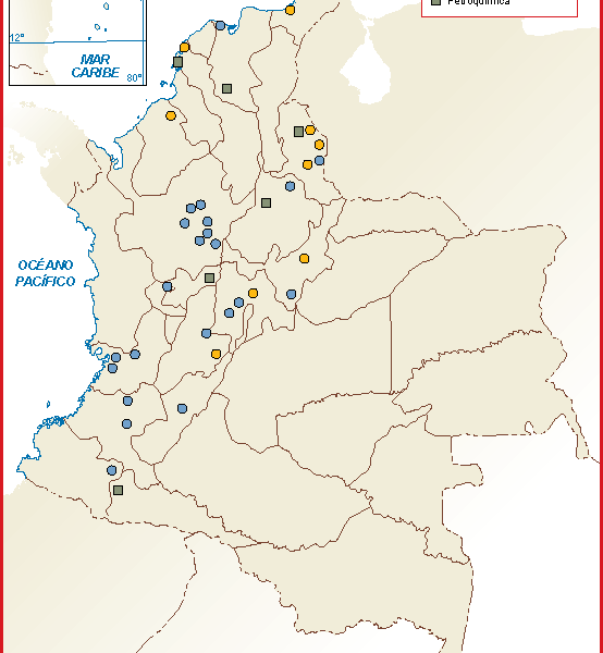 Colombia mapa energia