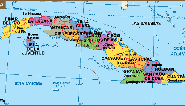 Cuba mapa