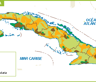 Cuba mapa flora fauna
