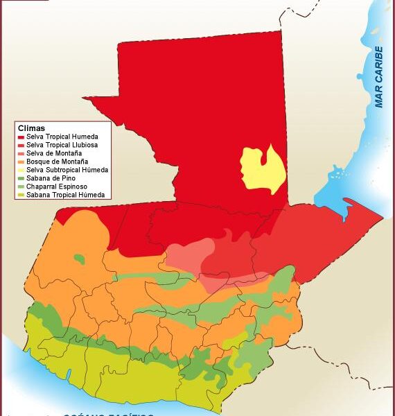 Guatemala mapa climas