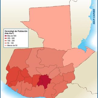 Guatemala mapa densidad