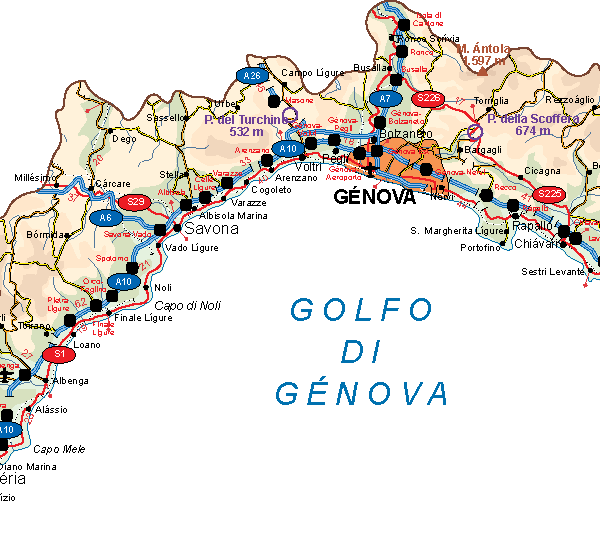 Liguria Vector Map