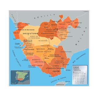 Mapa Municipios Cadiz
