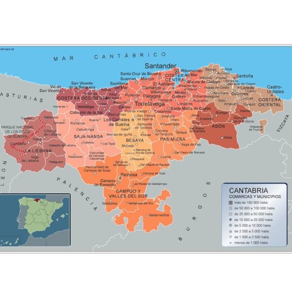 Mapa Municipios Cantabria