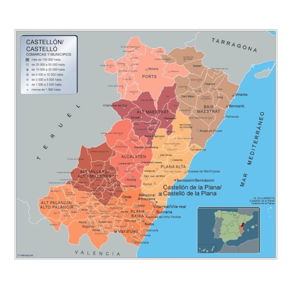 Mapa Municipios Castellon