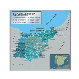 Mapa Municipios Guipuzcoa