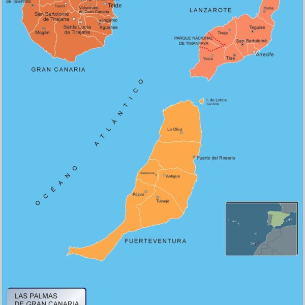 Mapa Municipios Las Palmas Gran Canaria