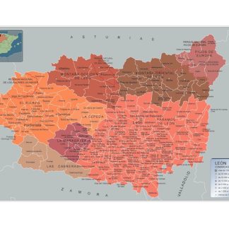 Mapa Municipios Leon