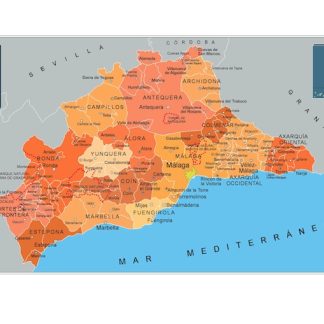 Mapa Municipios Malaga