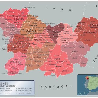 Mapa Municipios Ourense