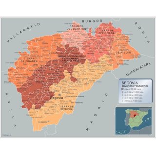 Mapa Municipios Segovia