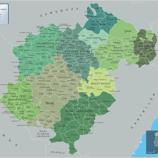 Mapa Municipios Teruel